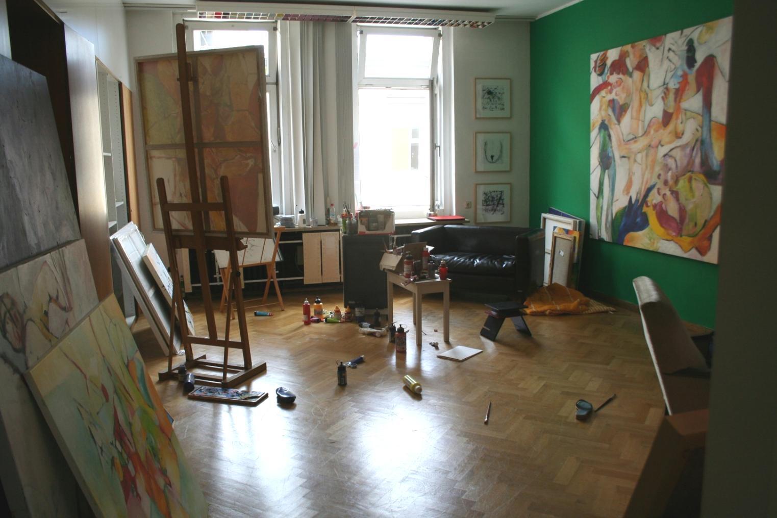Techniques d'aquarelle en cours de réalisation